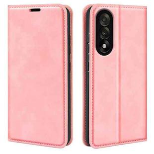 For OnePlus Nord 5 Retro-skin Magnetic Suction Leather Phone Case(Pink)