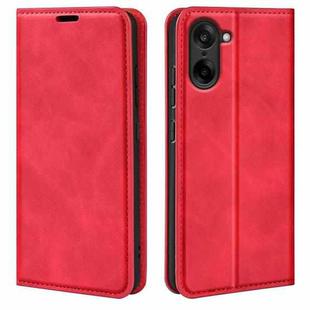 For OnePlus Nord CE5 / Ace 5 Racing Retro-skin Magnetic Suction Leather Phone Case(Red)