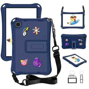 For Samsung Galaxy Tab A9+ 11.0 X210 Hi Baby EVA Full Body Tablet Case with Strap(Navy Blue)