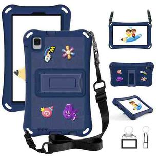 For Samsung Galaxy Tab A11 2025 Hi Baby EVA Full Body Tablet Case with Strap(Navy Blue)