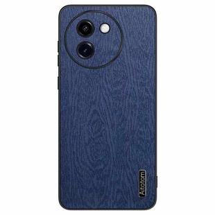 For vivo Y200i Tree Bark Leather Shockproof Phone Case(Blue)