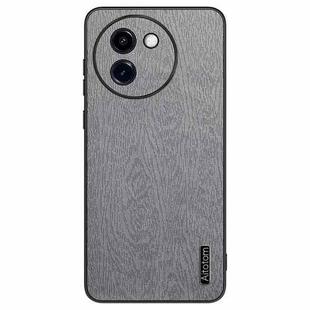 For vivo Y200i Tree Bark Leather Shockproof Phone Case(Grey)