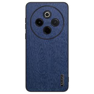 For vivo Y300 Pro Tree Bark Leather Shockproof Phone Case(Blue)