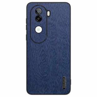 For vivo iQOO Z9s Tree Bark Leather Shockproof Phone Case(Blue)