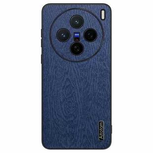 For vivo X200 Tree Bark Leather Shockproof Phone Case(Blue)