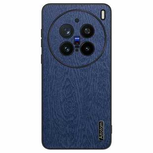 For vivo X200 Pro mini Tree Bark Leather Shockproof Phone Case(Blue)