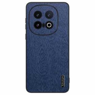 For vivo iQOO 13 Tree Bark Leather Shockproof Phone Case(Blue)