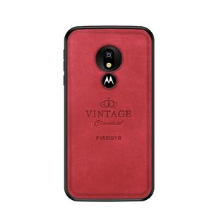 PINWUYO Shockproof Waterproof Full Coverage PC + TPU + Skin Protective Case for Motorola Moto G7 Power (Eurasian Version)(Red)