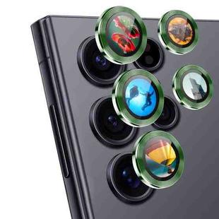 For Samsung Galaxy S23 Ultra 5G ENKAY Hat-Prince AR 9H Rear Lens Aluminium Alloy Tempered Glass Film(Dark Green)