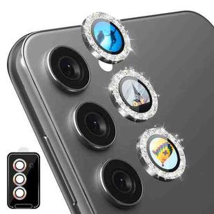 For Samsung Galaxy S24 5G ENKAY Hat-Prince AR 9H Rear Lens Glitter Aluminium Alloy Tempered Glass Film(Grey)