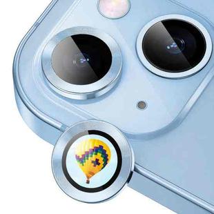 For iPhone 15 / 15 Plus ENKAY Hat-Prince AR 9H Rear Lens Aluminium Alloy Tempered Glass Film(Sierra Blue)