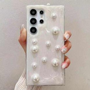 For Samsung Galaxy S24 Ultra 5G Cream Gum Decoden TPU Phone Case(Pearl)