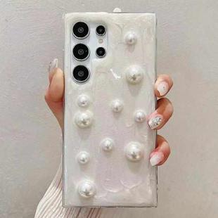 For Samsung Galaxy S25 Ultra 5G Cream Gum Decoden TPU Phone Case(Pearl)