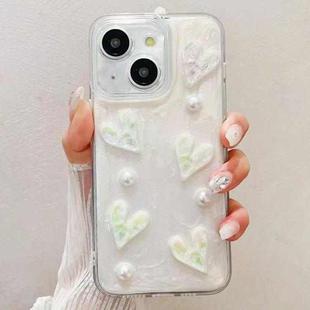 For iPhone 13 Cream Gum Decoden TPU Phone Case(爱心)