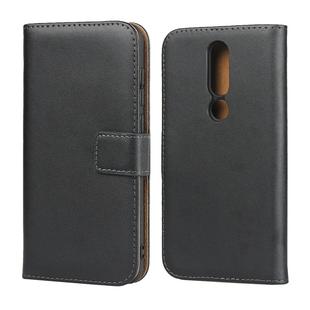 Leather Horizontal Flip Holster for Nokia X5 , with Magnetic Clasp and Bracket and Card Slot and Wallet(Black)