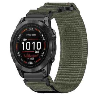 For Garmin Epix Pro 42mm 20mm Nylon Hook And Loop Fastener Watch Band(Grey)