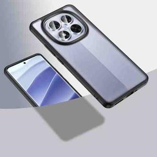 For Redmi Note 14 Pro 4G Armor Clear TPU Hard PC Phone Case(Scrub Black)