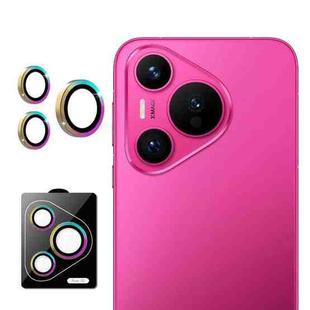 For Huawei Pura 70 ENKAY Hat-Prince 9H Rear Camera Lens Aluminium Alloy Tempered Glass Film(Colorful)
