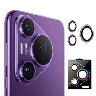For Huawei Pura 70 Pro / 70 Pro+ ENKAY Hat-Prince 9H Rear Camera Lens Aluminium Alloy Tempered Glass Film(Silver)