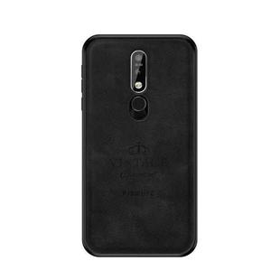 PINWUYO Shockproof Waterproof Full Coverage PC + TPU + Skin Protective Case for Nokia 7.1 (2018)(Black)