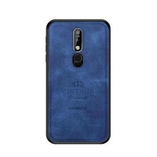 PINWUYO Shockproof Waterproof Full Coverage PC + TPU + Skin Protective Case for Nokia 7.1 (2018)(Blue)