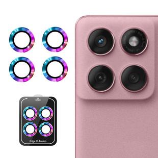 For Motorola Edge 60 Fusion ENKAY Hat-Prince 9H Rear Camera Lens Aluminium Alloy Tempered Glass Film(Colorful)