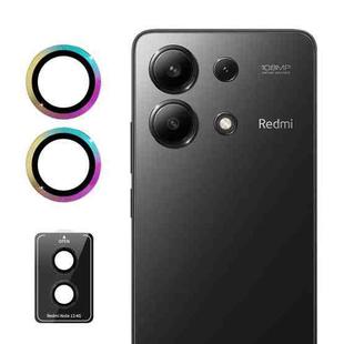 For Redmi Note 13 4G ENKAY Hat-Prince 9H Rear Camera Lens Aluminium Alloy Tempered Glass Film(Colorful)