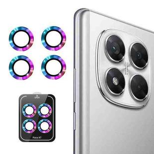 For Xiaomi Poco X7 ENKAY Hat-Prince 9H Rear Camera Lens Aluminium Alloy Tempered Glass Film(Colorful)