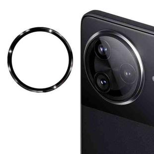 For Xiaomi Poco F7 Pro / F7 Ultra ENKAY Hat-Prince 9H Rear Camera Lens Aluminium Alloy Tempered Glass Film(Black)