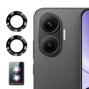 For Redmi Turbo 4 Pro ENKAY Hat-Prince 9H Rear Camera Lens Aluminium Alloy Tempered Glass Film(Black)