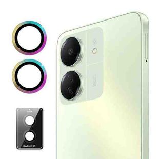 For Xiaomi Redmi 13C ENKAY Hat-Prince 9H Rear Camera Lens Aluminium Alloy Tempered Glass Film(Colorful)