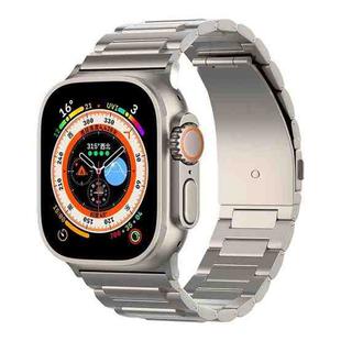 For Apple Watch Ultra 2 49mm I-Shaped Titanium Watch Band(Titanium)