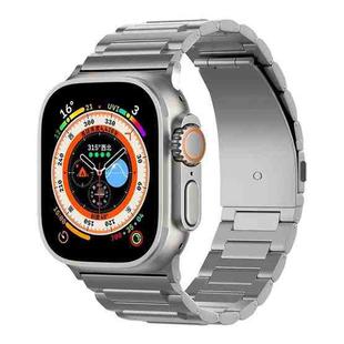 For Apple Watch Ultra 49mm I-Shaped Titanium Watch Band(Grey)