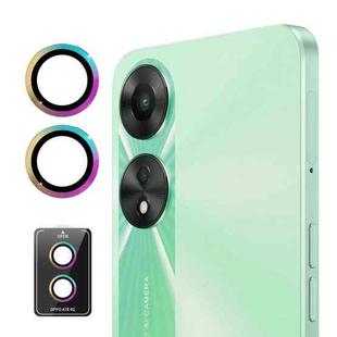 For OPPO A78 4G ENKAY Hat-Prince 9H Rear Camera Lens Aluminium Alloy Tempered Glass Film(Colorful)