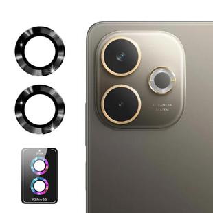 For OPPO A5 Pro 4G / 5G ENKAY Hat-Prince 9H Rear Camera Lens Aluminium Alloy Tempered Glass Film(Black)