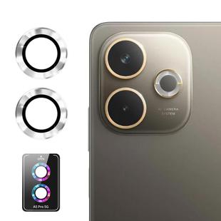 For OPPO A5 Pro 4G / 5G ENKAY Hat-Prince 9H Rear Camera Lens Aluminium Alloy Tempered Glass Film(Silver)