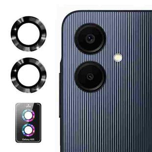For Samsung Galaxy A06 4G ENKAY Hat-Prince 9H Rear Camera Lens Aluminium Alloy Tempered Glass Film(Black)