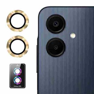For Samsung Galaxy A06 4G ENKAY Hat-Prince 9H Rear Camera Lens Aluminium Alloy Tempered Glass Film(Golden)