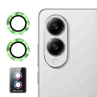 For Samsung Galaxy S25 Edge ENKAY Hat-Prince 9H Rear Camera Lens Aluminium Alloy Tempered Glass Film(Lemon Green)