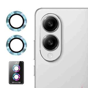 For Samsung Galaxy S25 Edge ENKAY Hat-Prince 9H Rear Camera Lens Aluminium Alloy Tempered Glass Film(Light Blue)