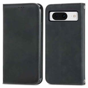 For Google Pixel 9 Retro Skin Feel Magnetic Flip Leather Phone Case(Black)