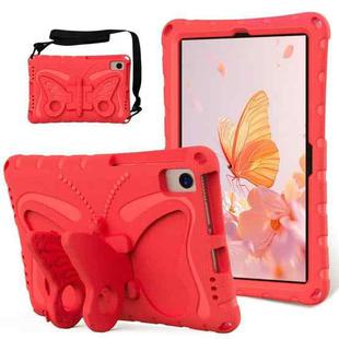 For Samsung Galaxy Tab S6 Lite 10.4 P620 Butterfly Bracket EVA Shockproof Tablet Case(Red)