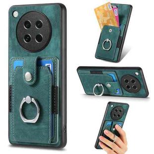 For OPPO Find X8s Retro Skin-feel Ring Card Wallet Phone Case(Green)