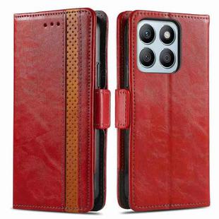 For Honor X8b CaseNeo Splicing Dual Magnetic Buckle Leather Phone Case(Red)