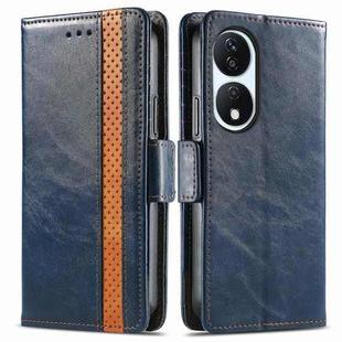 For Honor X7B CaseNeo Splicing Dual Magnetic Buckle Leather Phone Case(Blue)