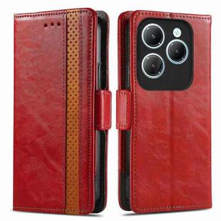 For Infinix Hot 40 CaseNeo Splicing Dual Magnetic Buckle Leather Phone Case(Red)