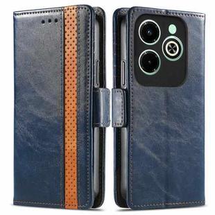 For Infinix Hot 40i CaseNeo Splicing Dual Magnetic Buckle Leather Phone Case(Blue)