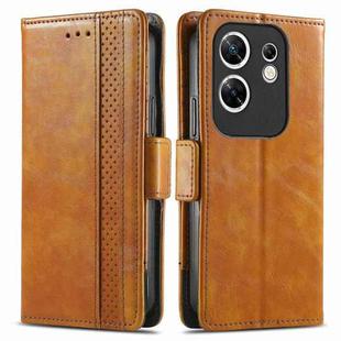 For Infinix Zero 30 4G CaseNeo Splicing Dual Magnetic Buckle Leather Phone Case(Khaki)