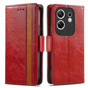 For Infinix Zero 30 4G CaseNeo Splicing Dual Magnetic Buckle Leather Phone Case(Red)