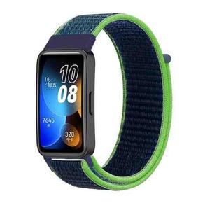 For Huawei Watch Band 9 / 9 NFC Nylon Loop Hook and Loop Fastener Watch Band(Lime Color)